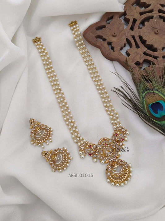 Pearl Three Layer with Stone Haram