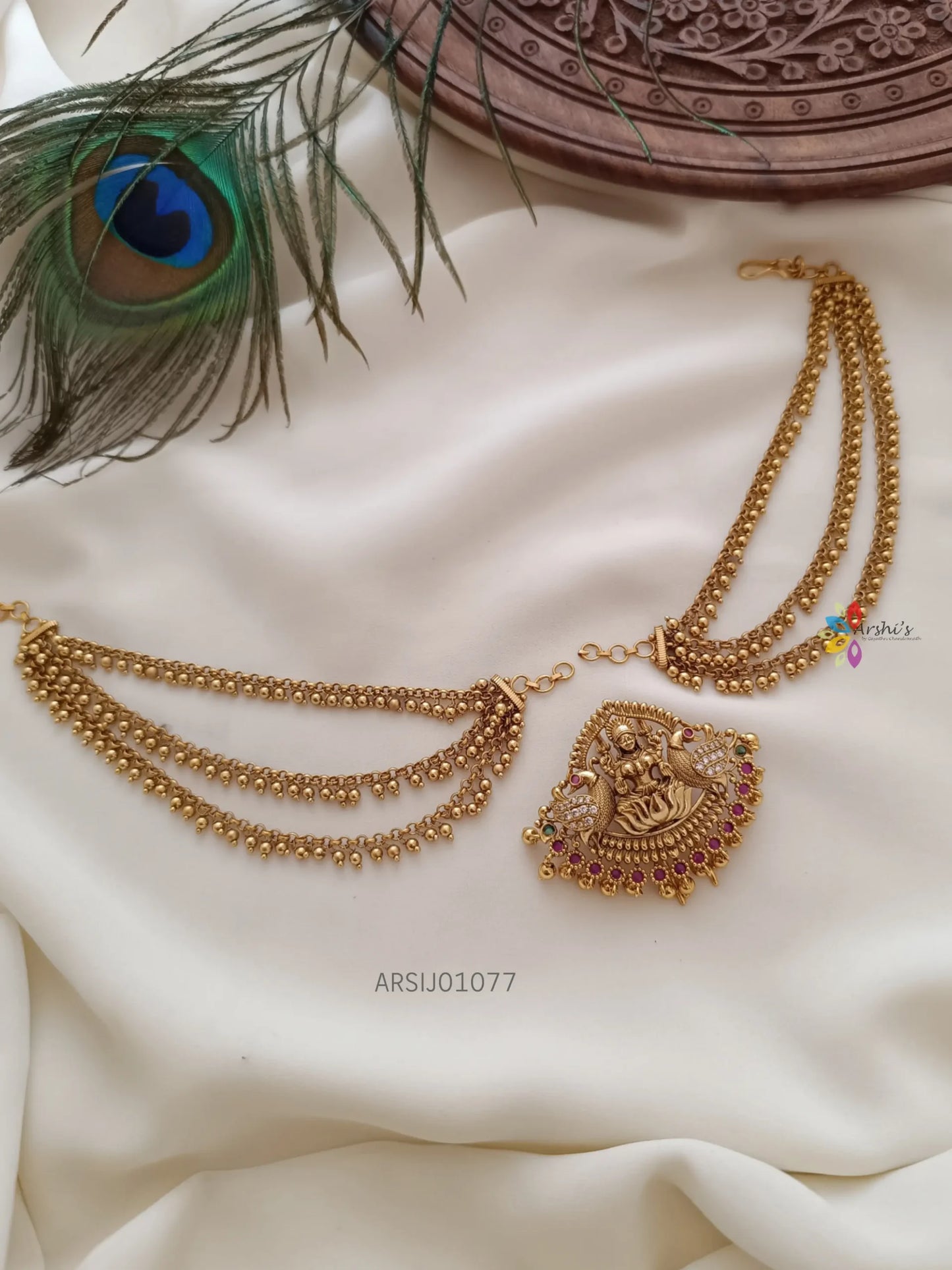 Bahubali Hair Brooch with Earchain