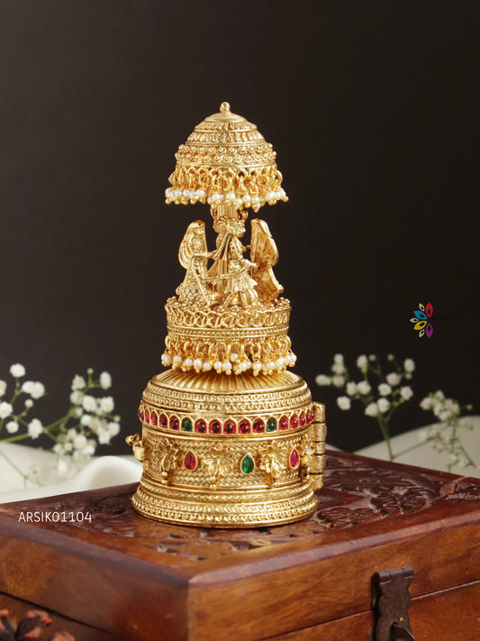 Traditional Umbrella Design Kumkum Box