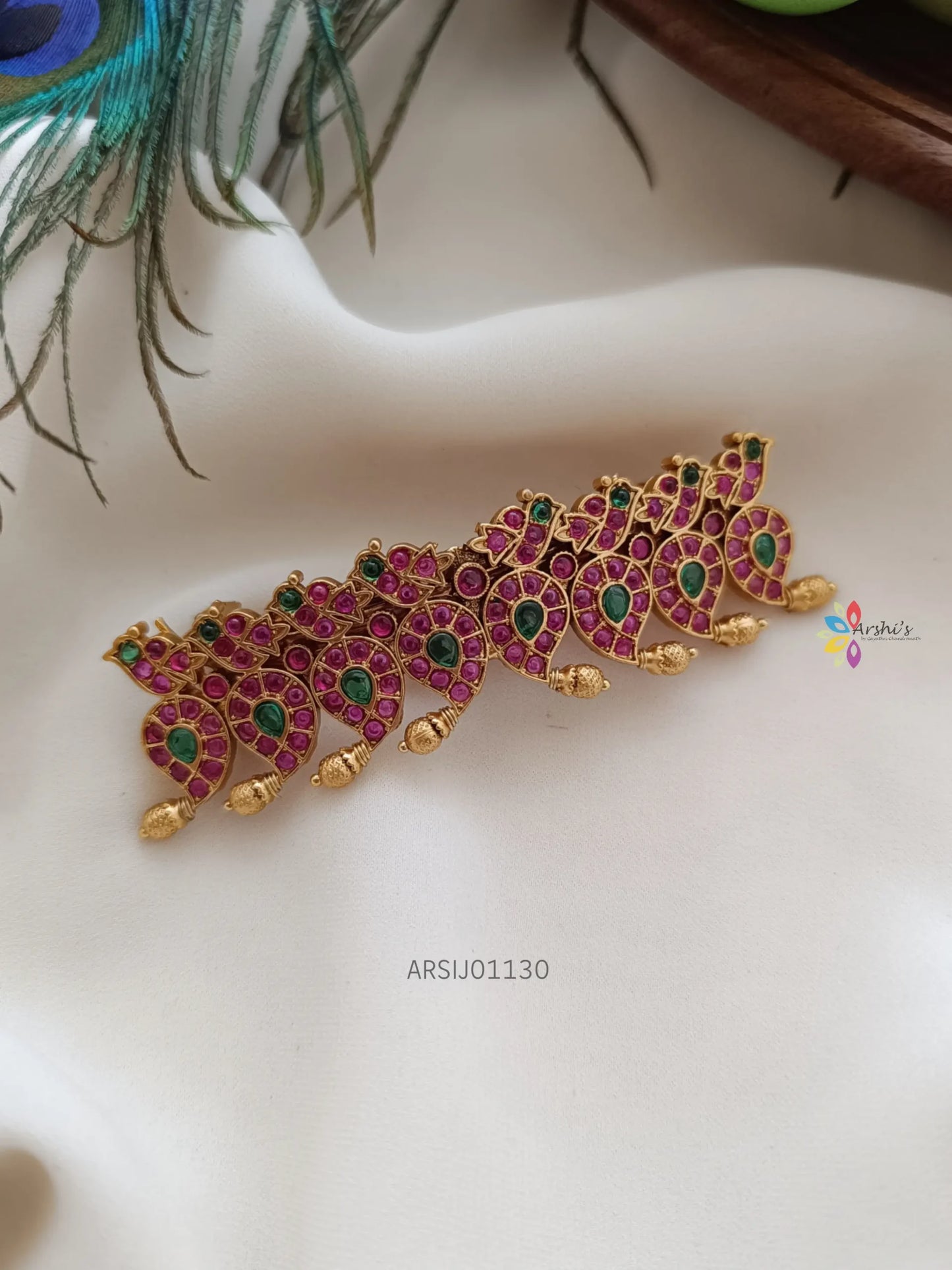 Mango Design with Kemp Stone Hair Accessory