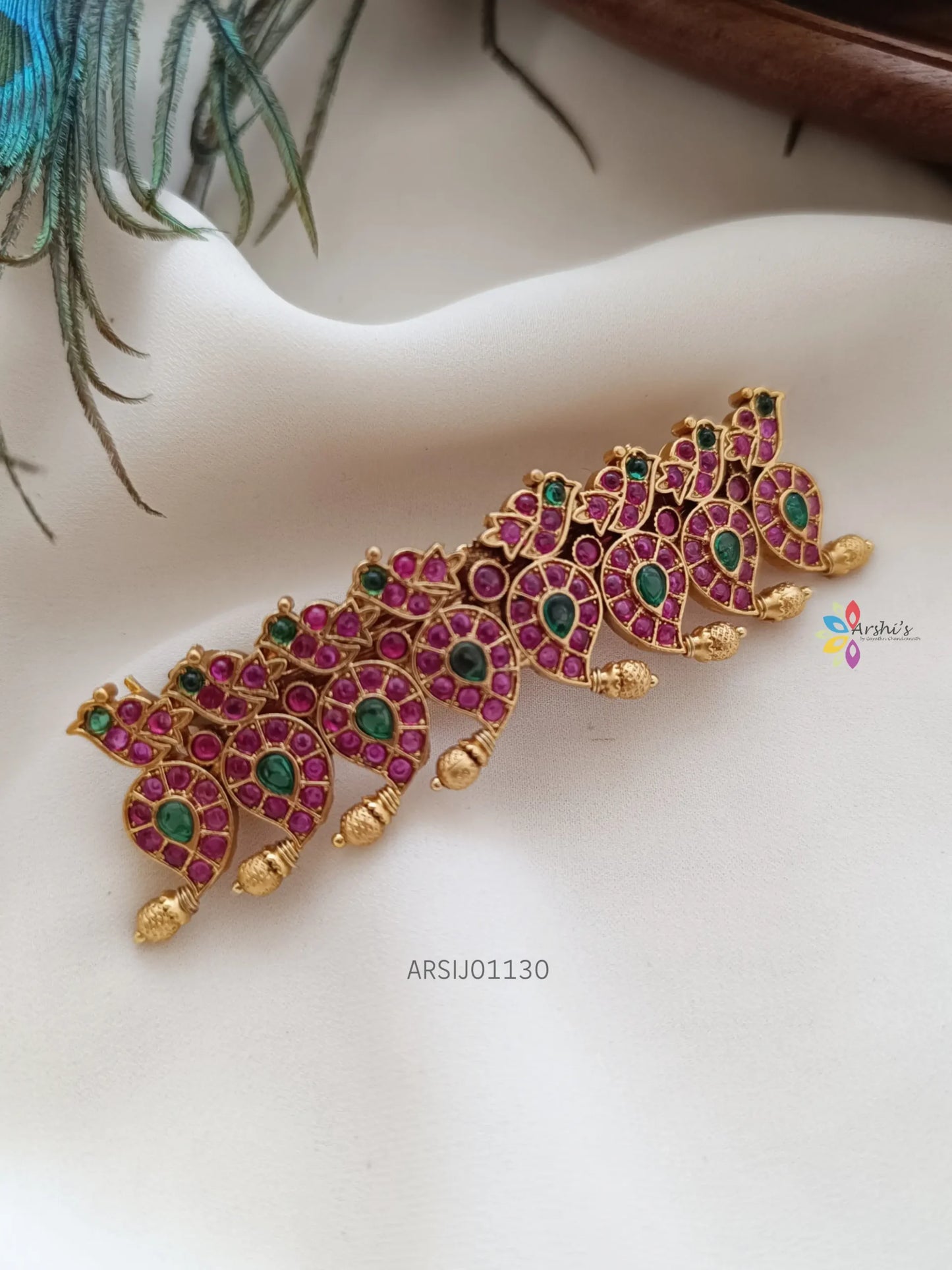 Mango Design with Kemp Stone Hair Accessory