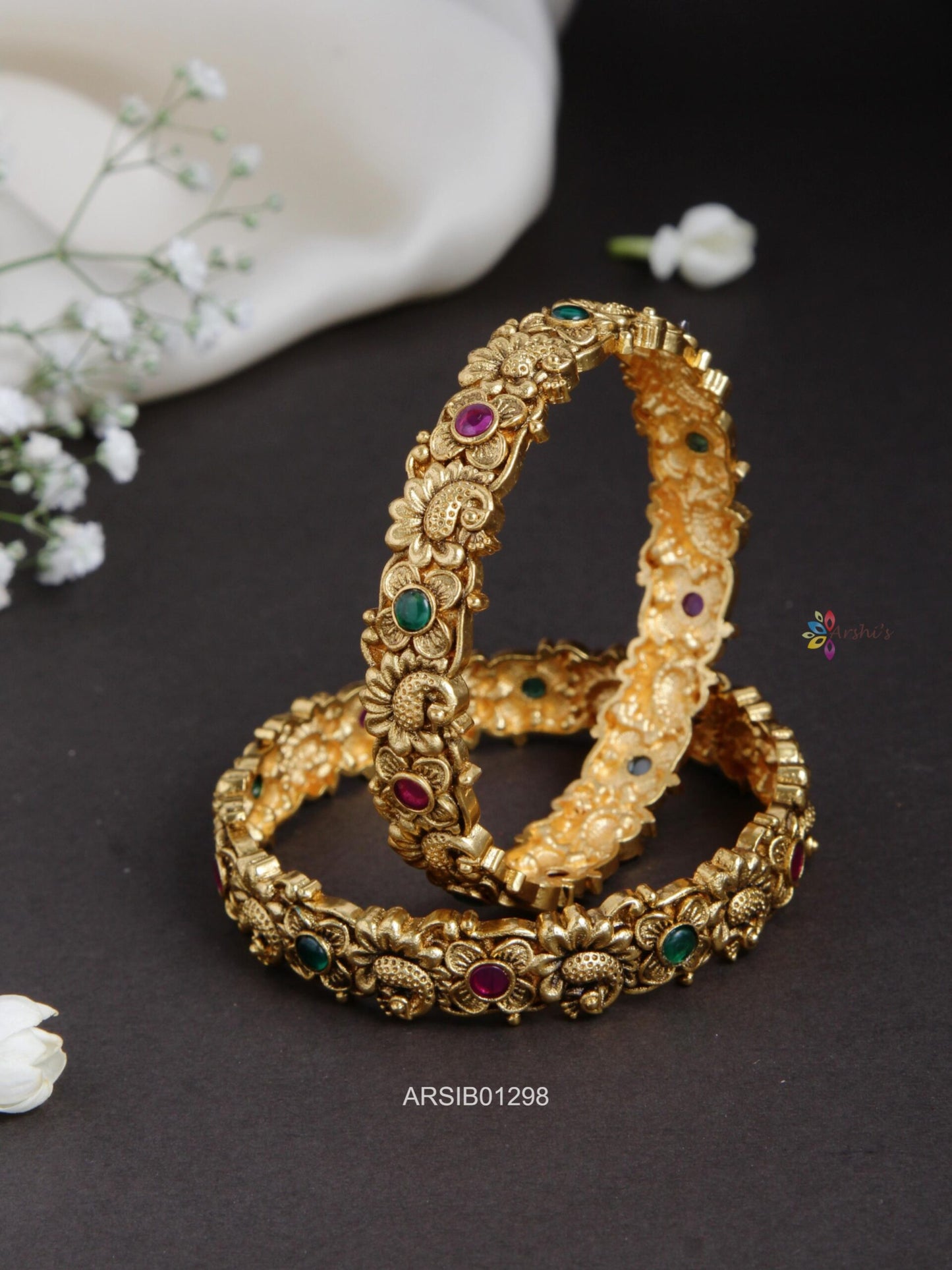 Antique Peacock Design Bangles
