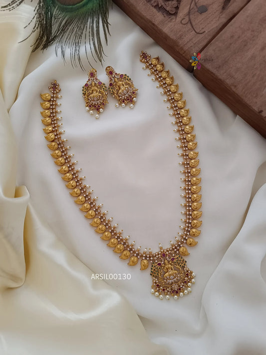 Traditional mango lakshmi bridal haram