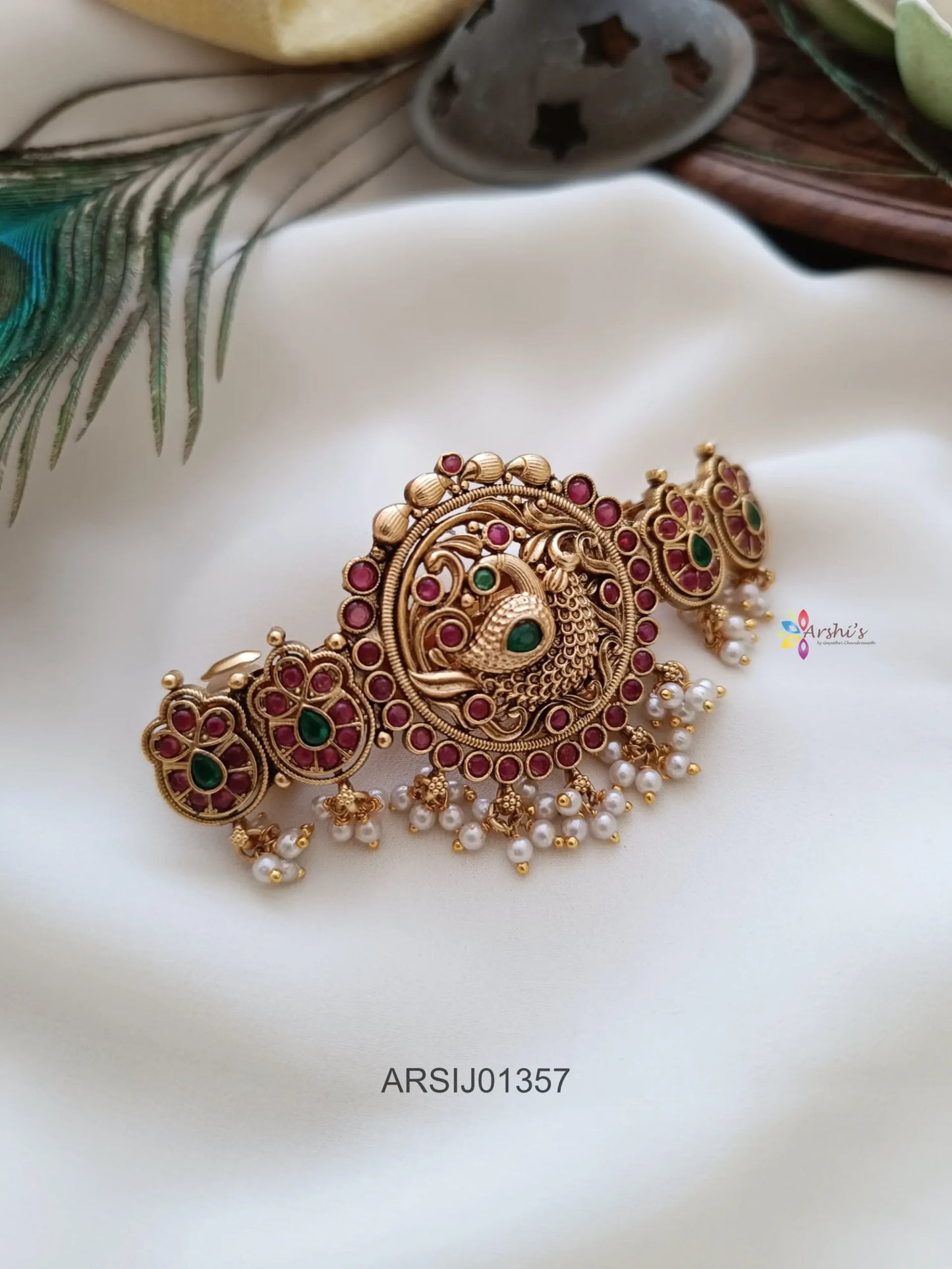 Peacock Design Hair Clip