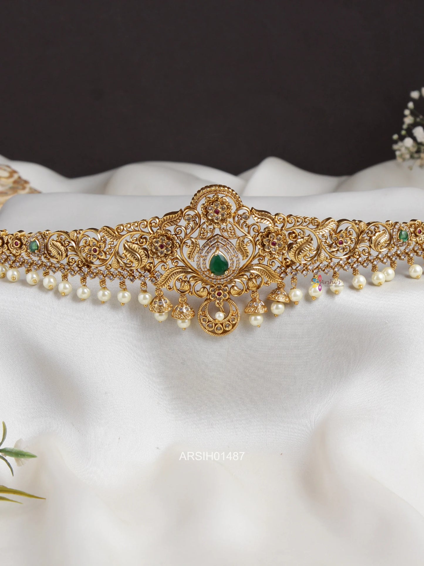 Flower AD Stone Hipchain