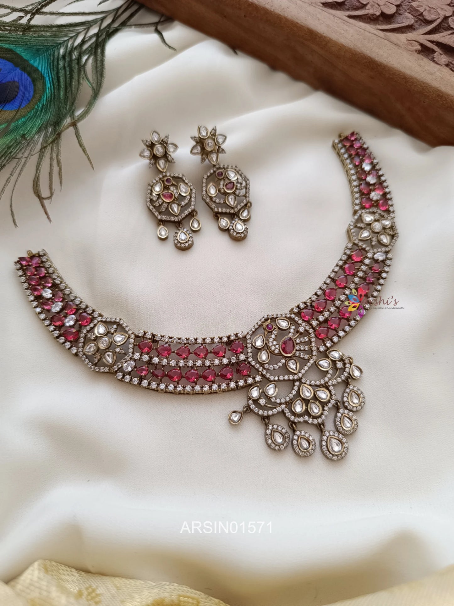 Victorian Red Stone Necklace