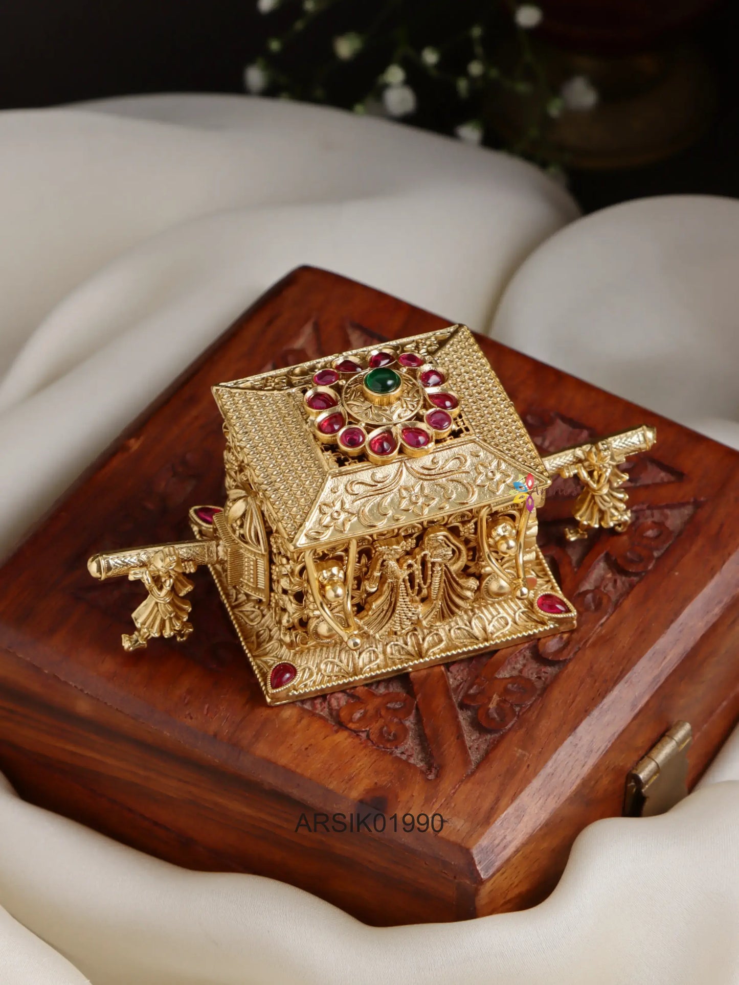 Palanquin Design Kumkum Box