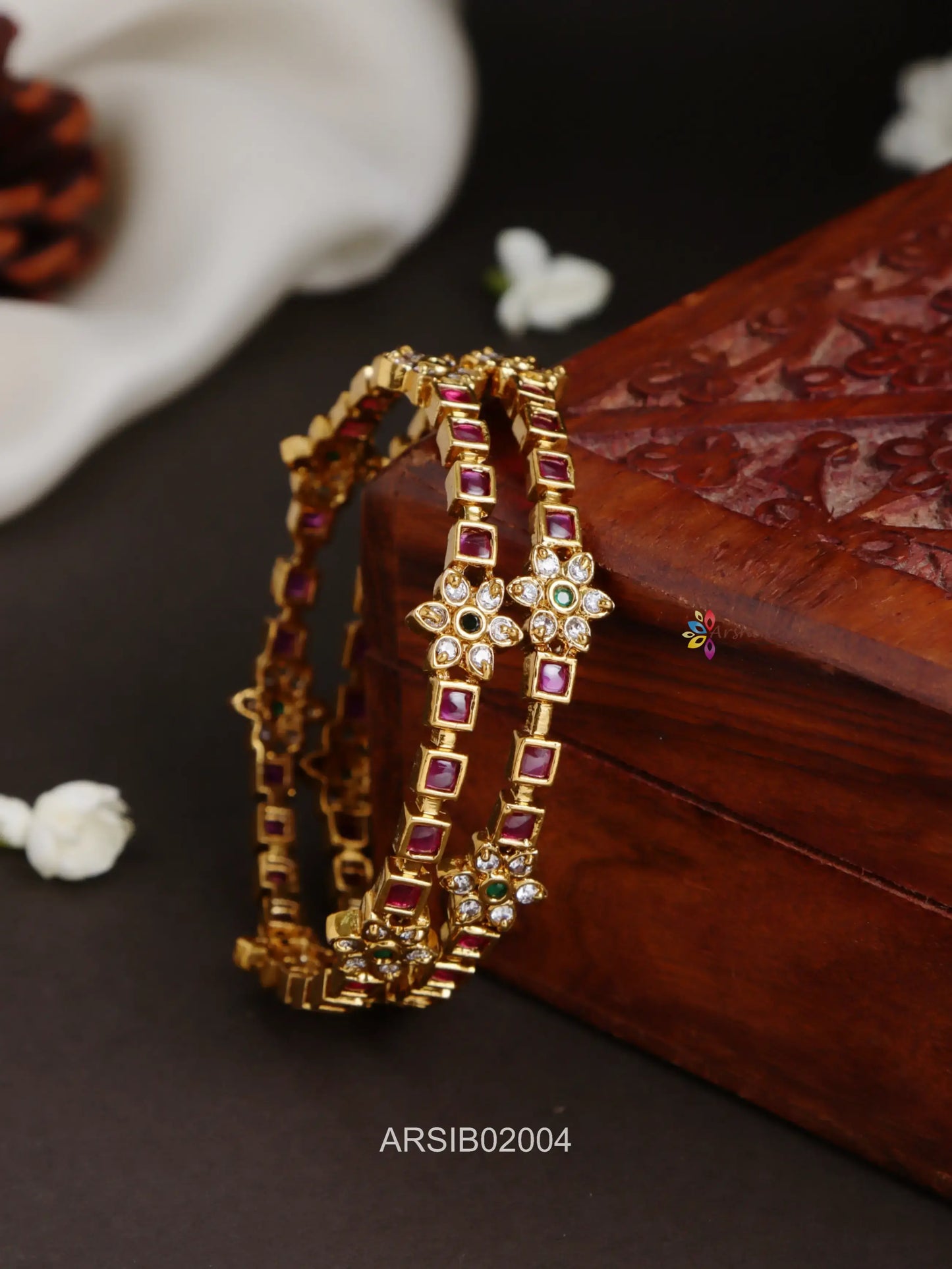 Kemp Stone Set of Two Bangles