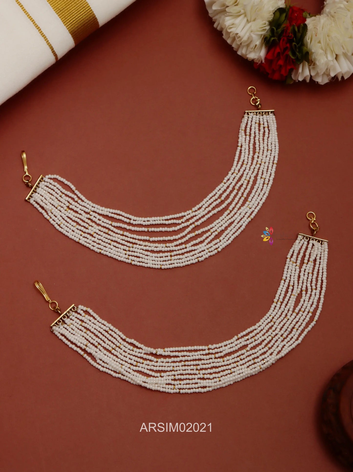 Ten Layer Pearl Earchains