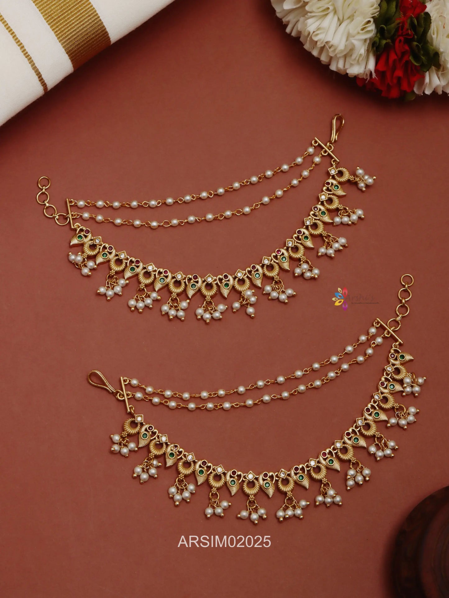 Peacock Design Earchains