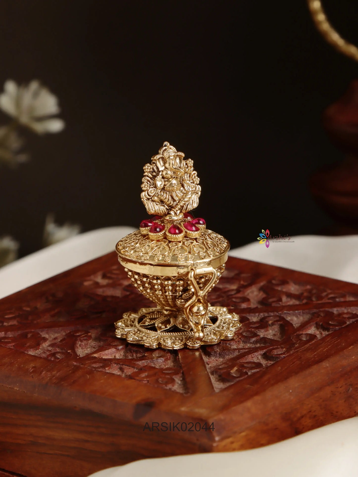 Ganesha Idol Kumkum Box