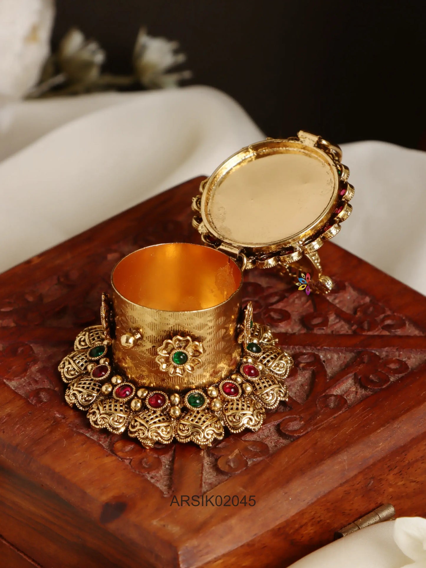 Matte Finish Kumkum Box