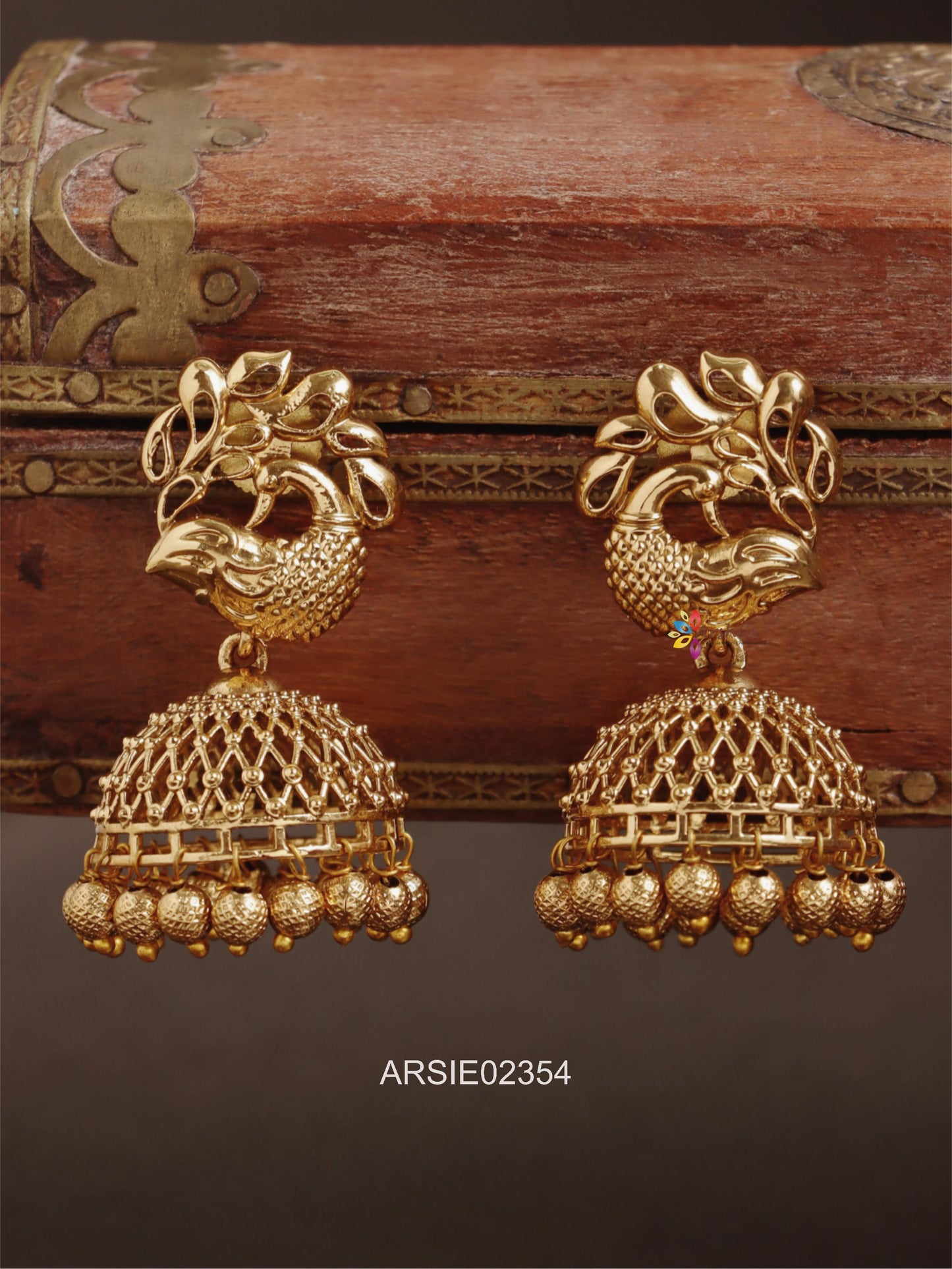 Peacock Plain Jhumka