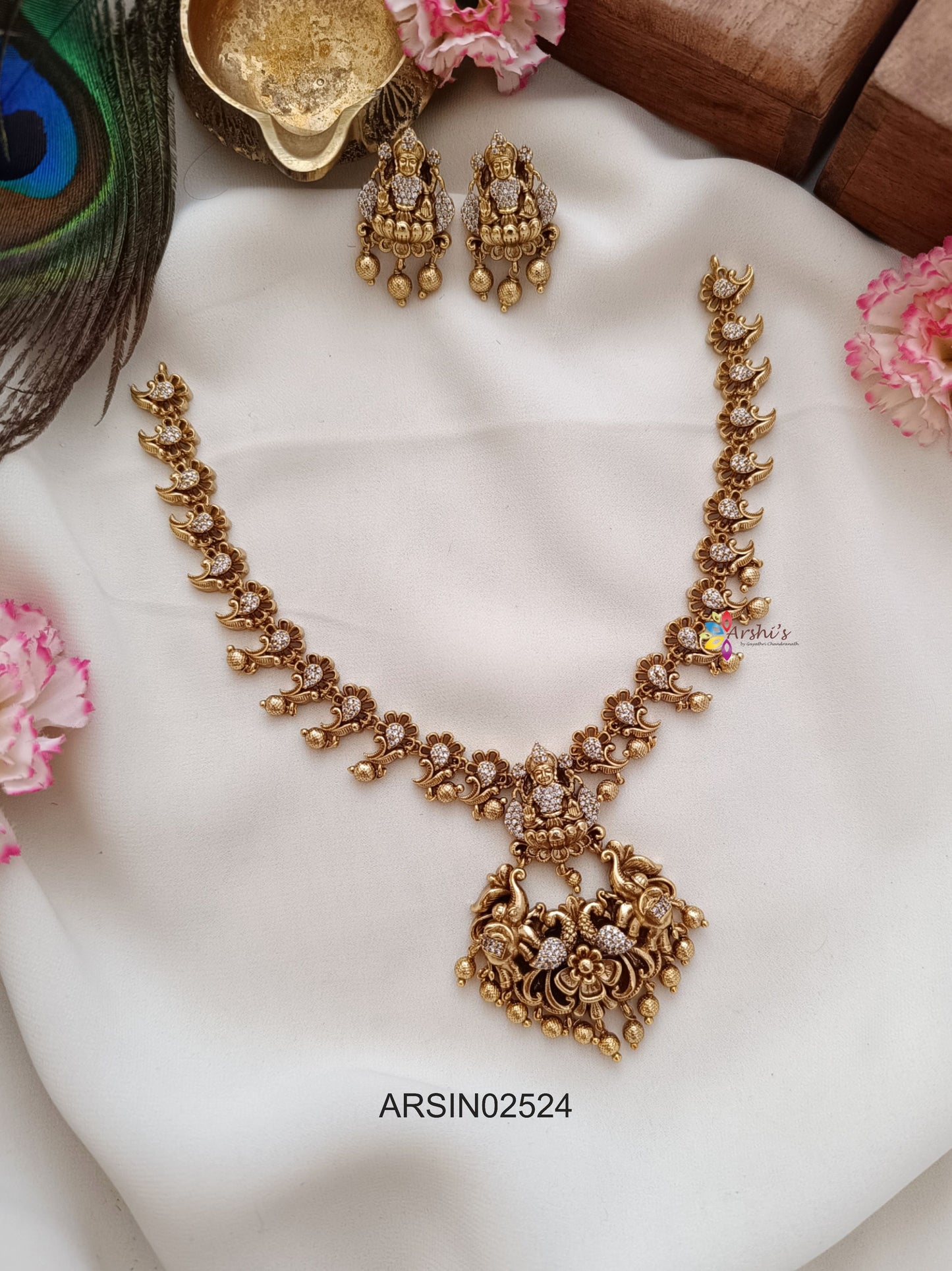 Antique Peacock Necklace