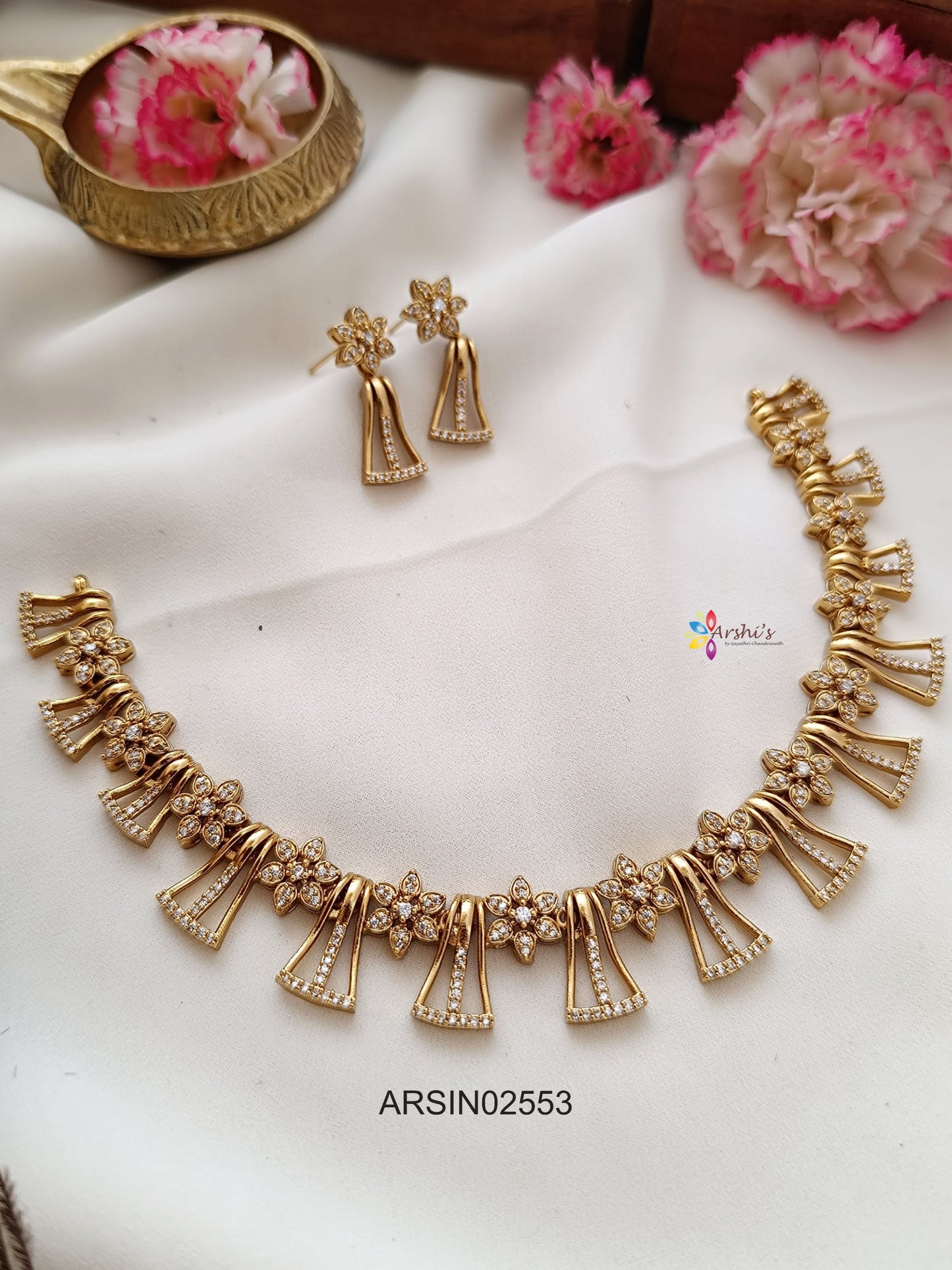 Classic White Stone Necklace