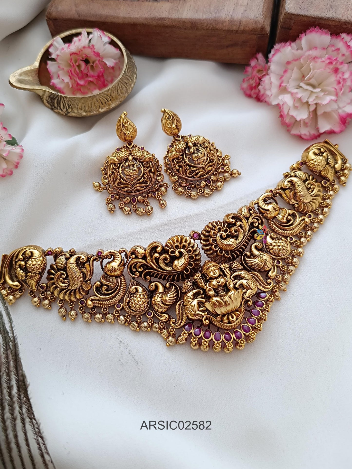 Antique Lakshmi Peacock Choker