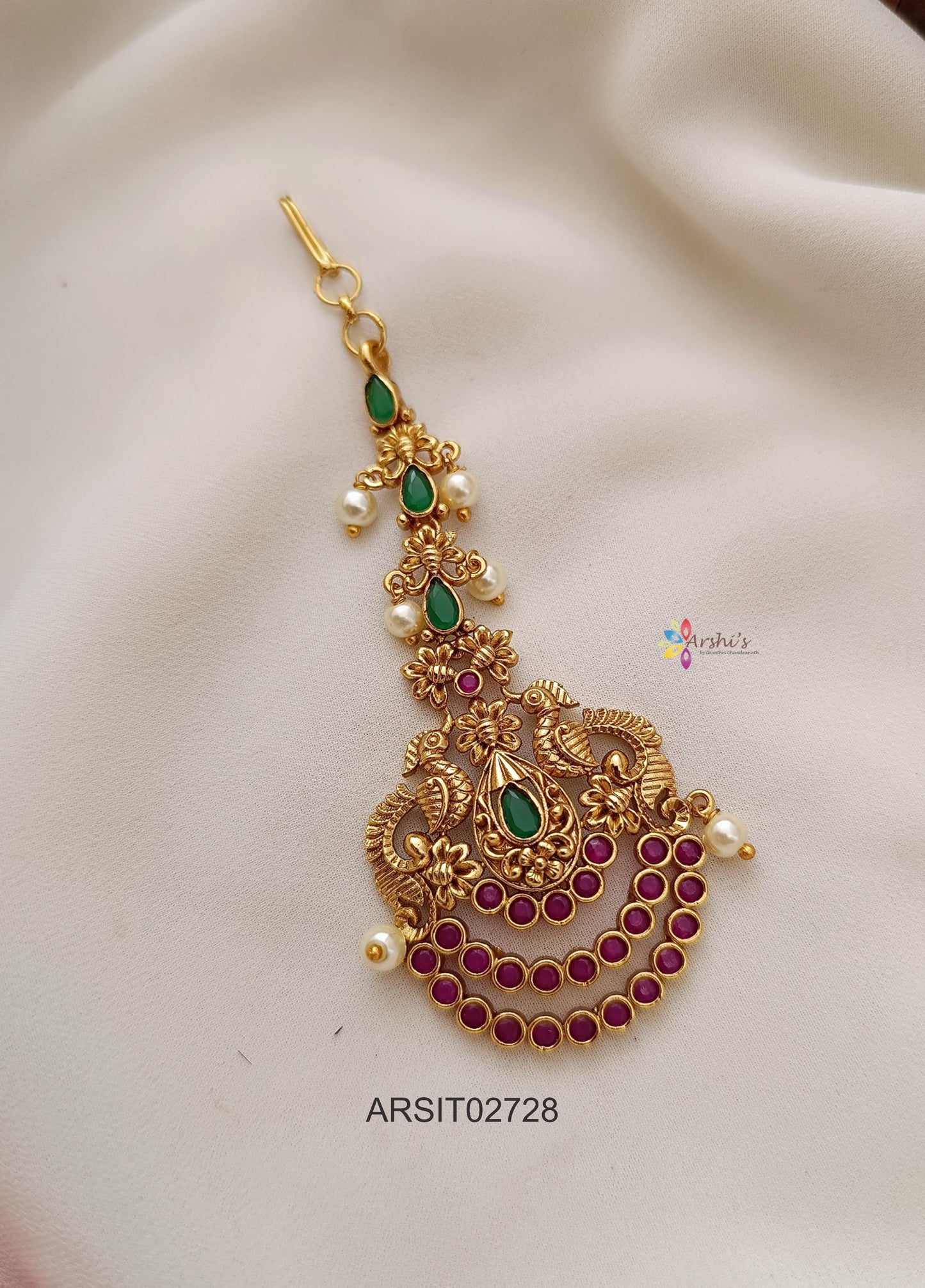 Peacock Design Maangtikka