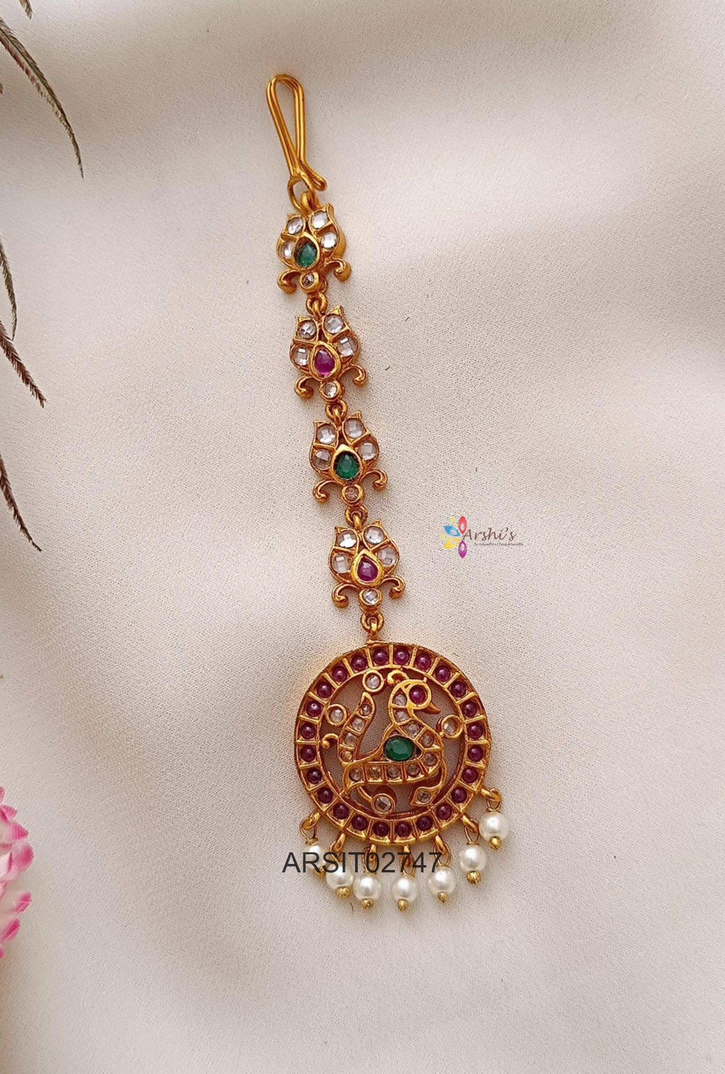 Peacock Stone Maangtikka