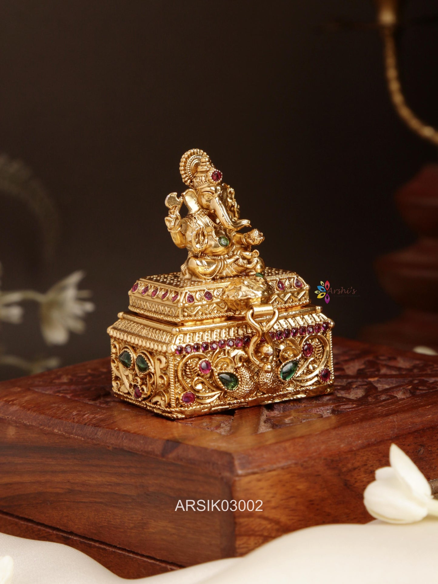 Goddess Ganesha Kumkum Box