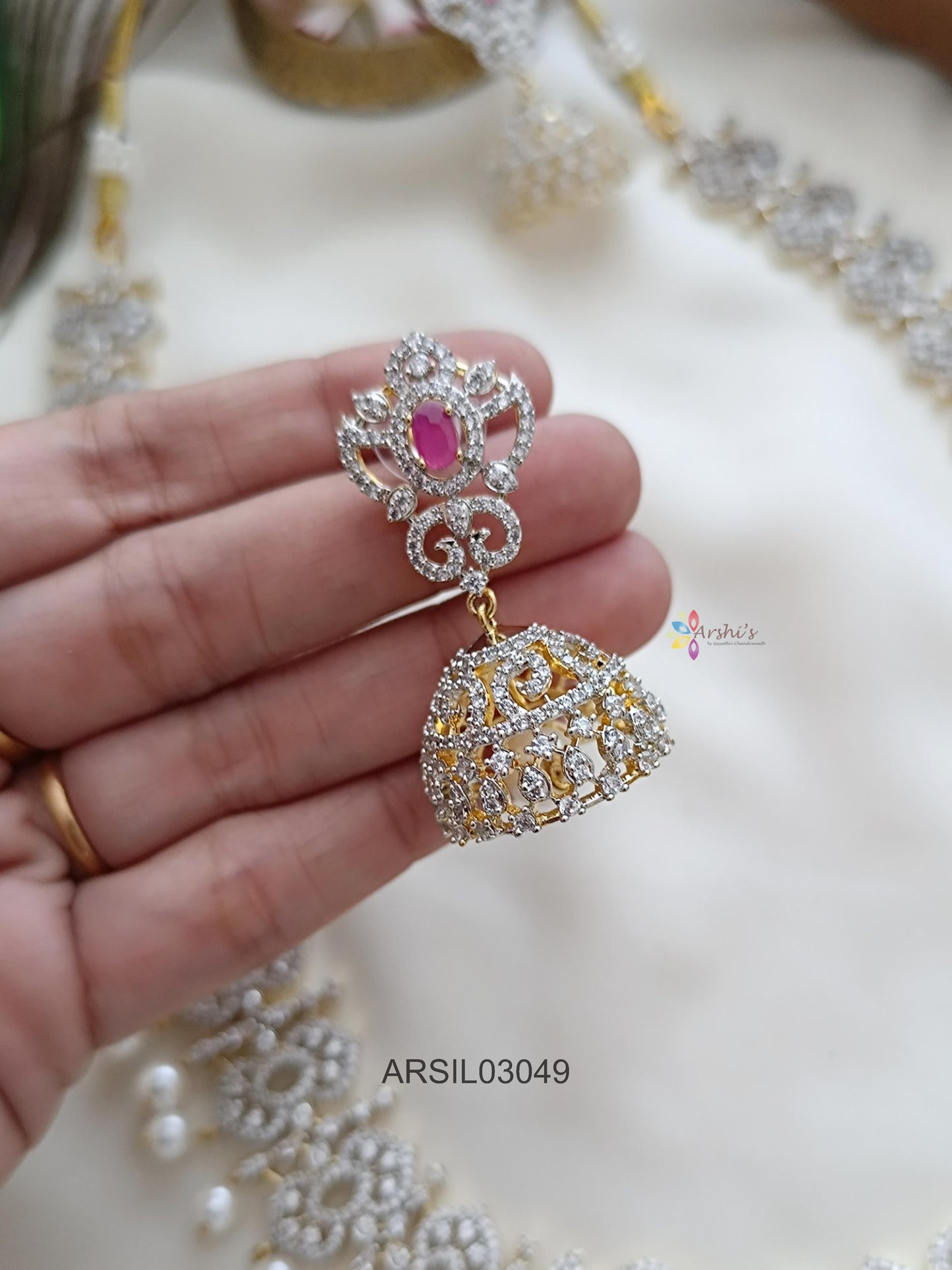 Diamond Look Like Long Necklace