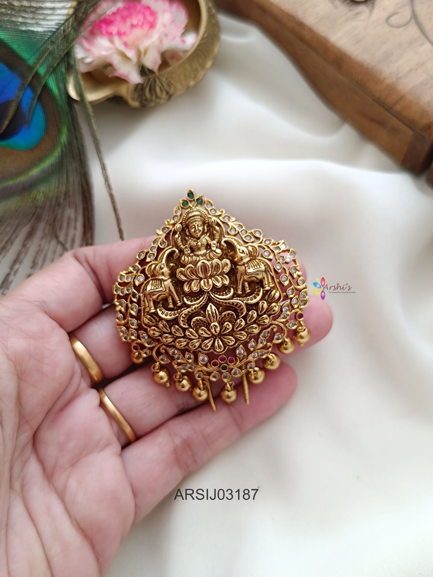Antique Temple Hair Brooch