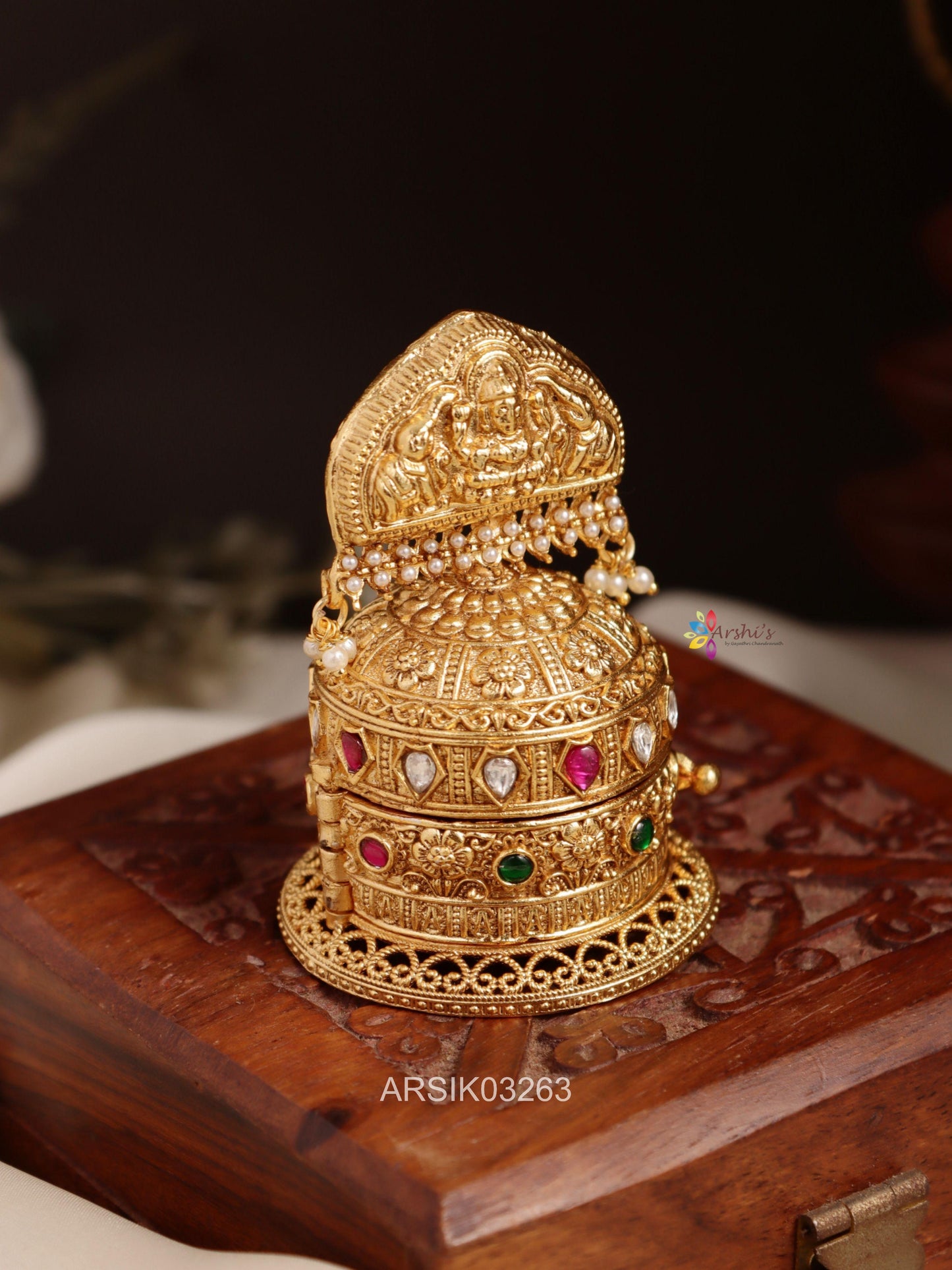 Temple Design Kumkum Box