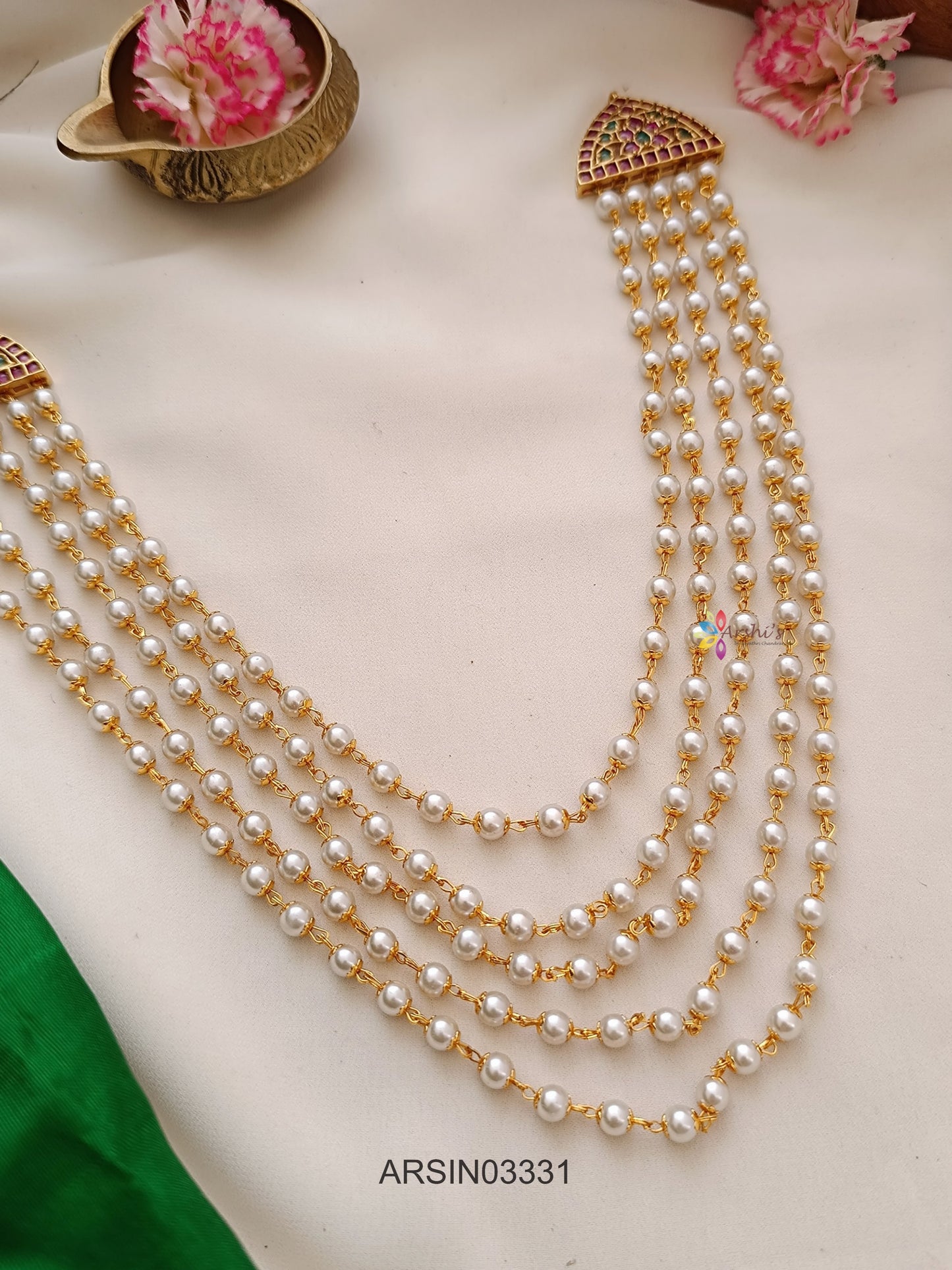 Five Layer Pearl Necklace