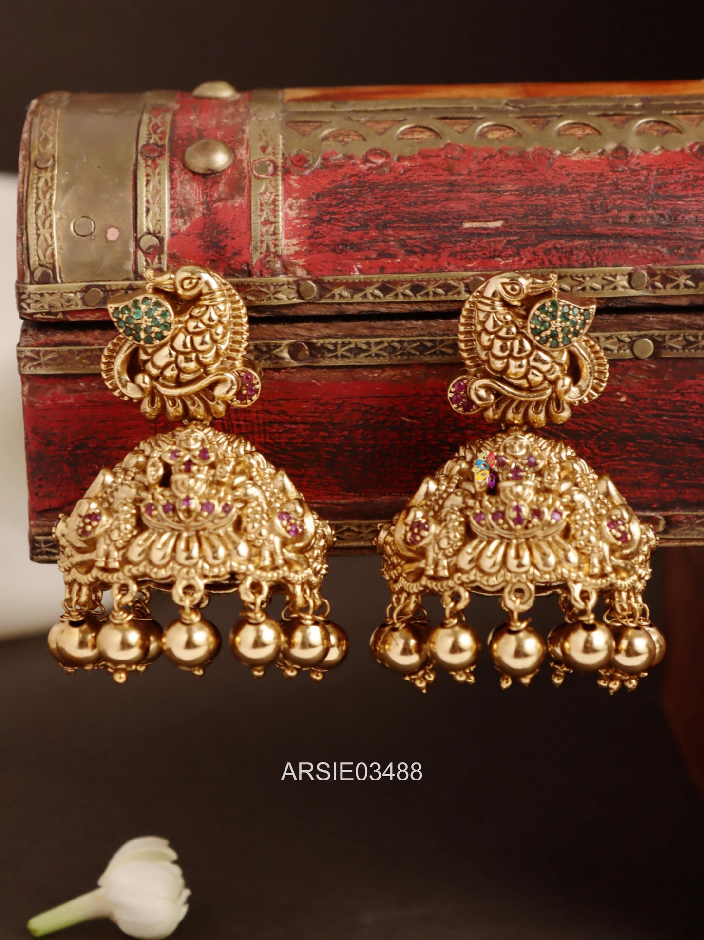 Antique Peacock Jhumka
