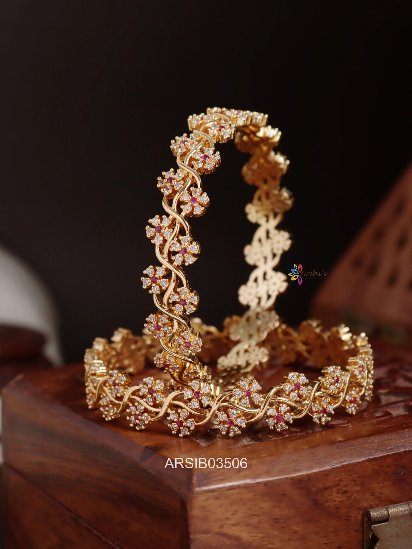 AD Stone Bangles