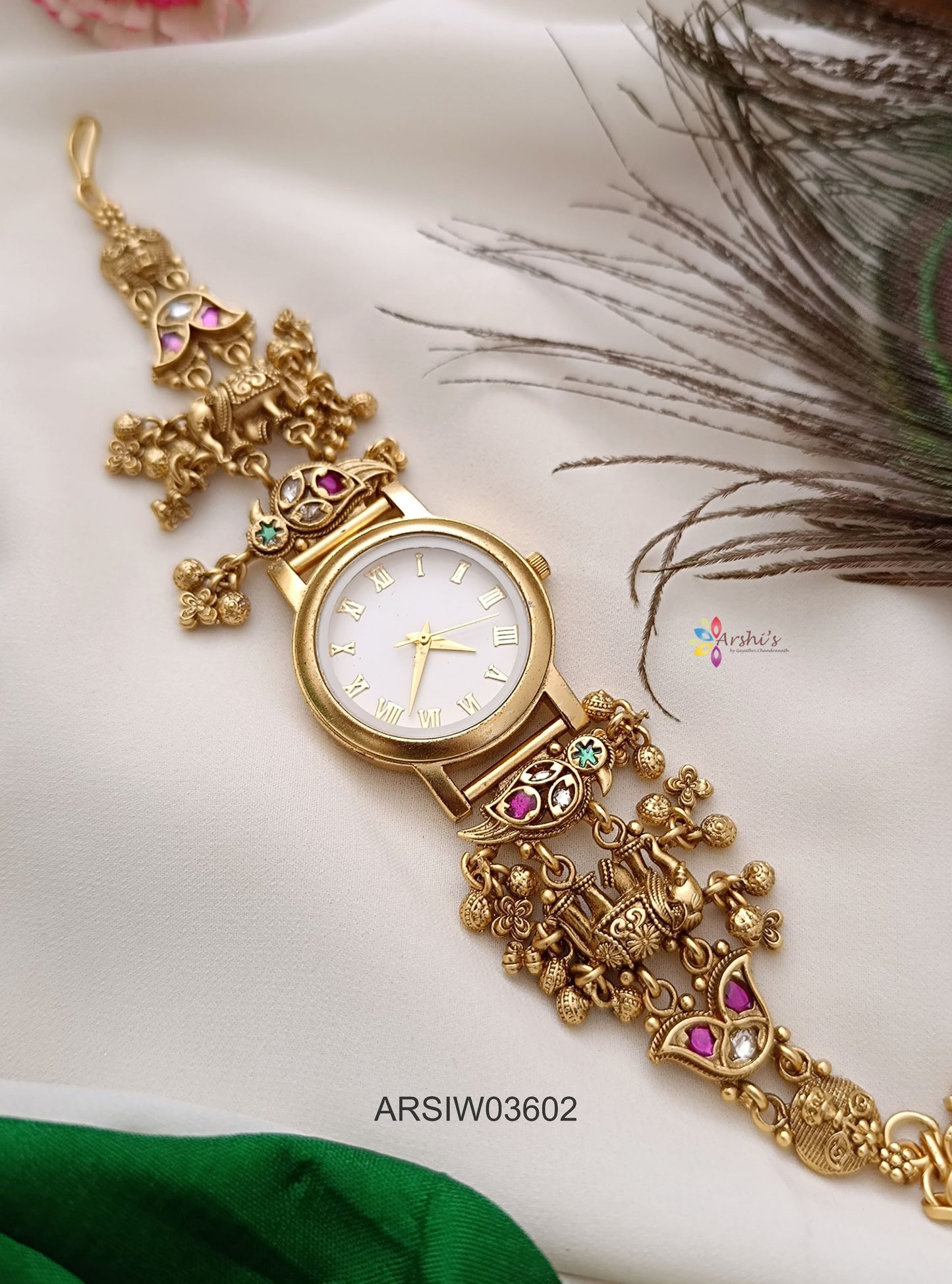 Antique Elephant Design Watch
