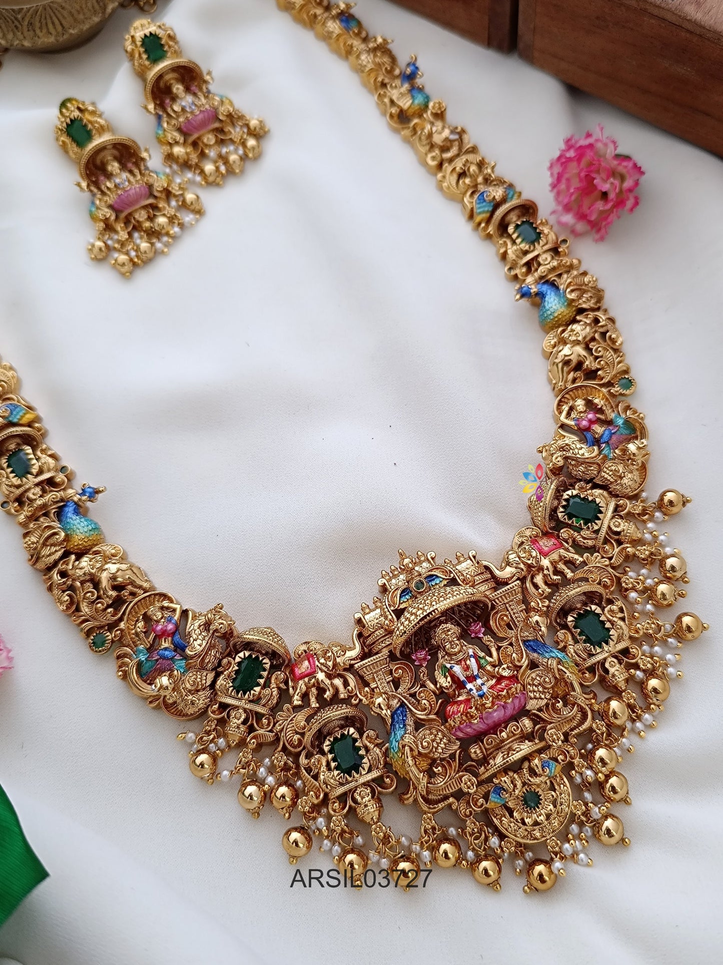 Bridal Temple Meenakari Haram