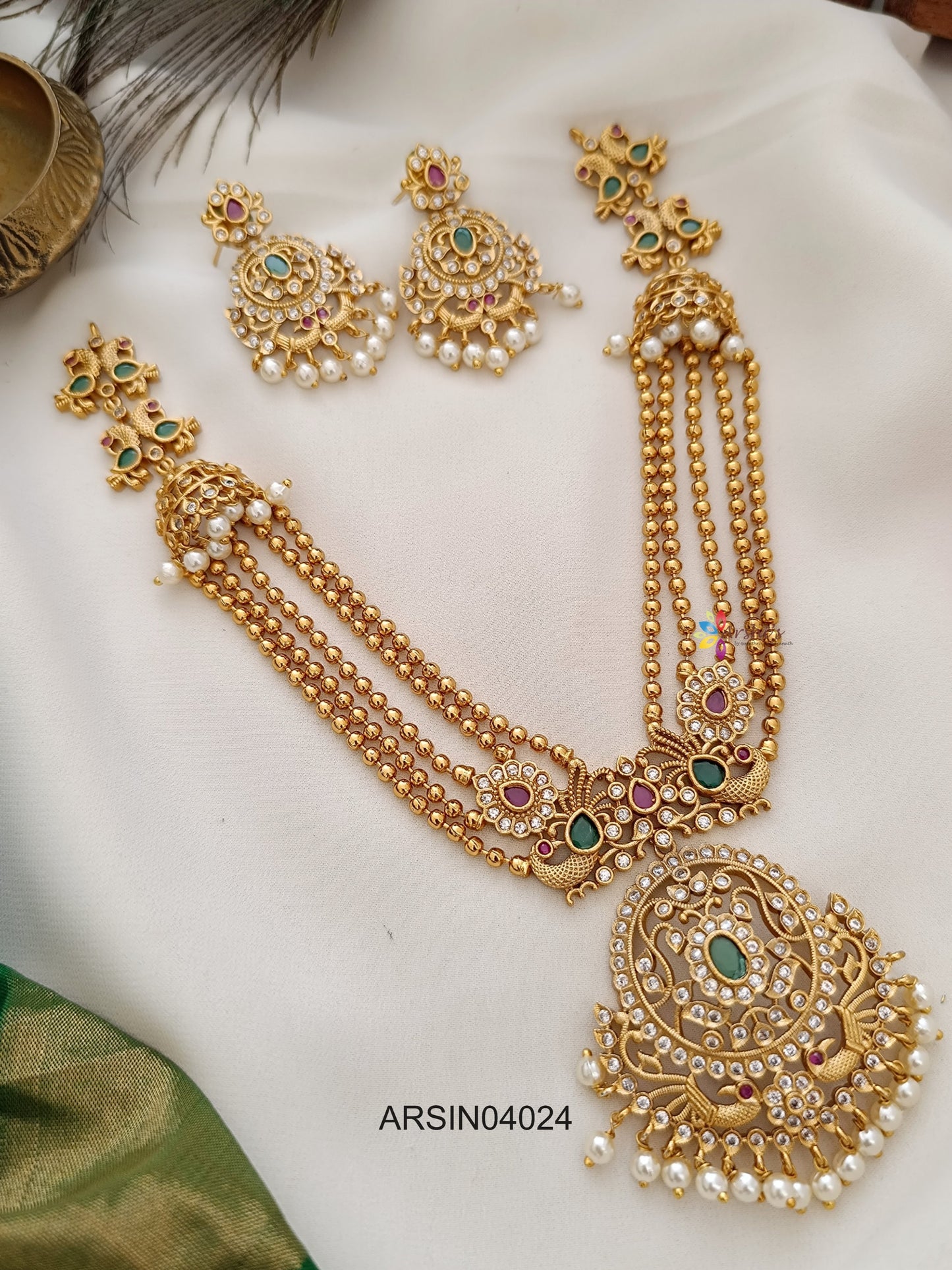 Layered Gold Beaded Necklace