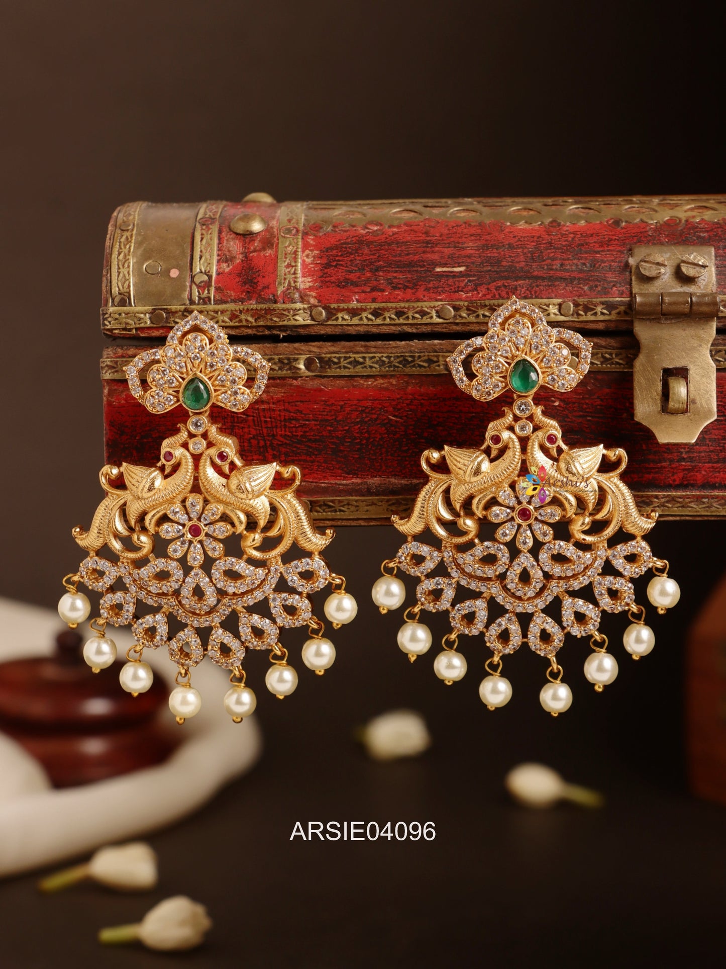 Chandbali AD Stone Earrings