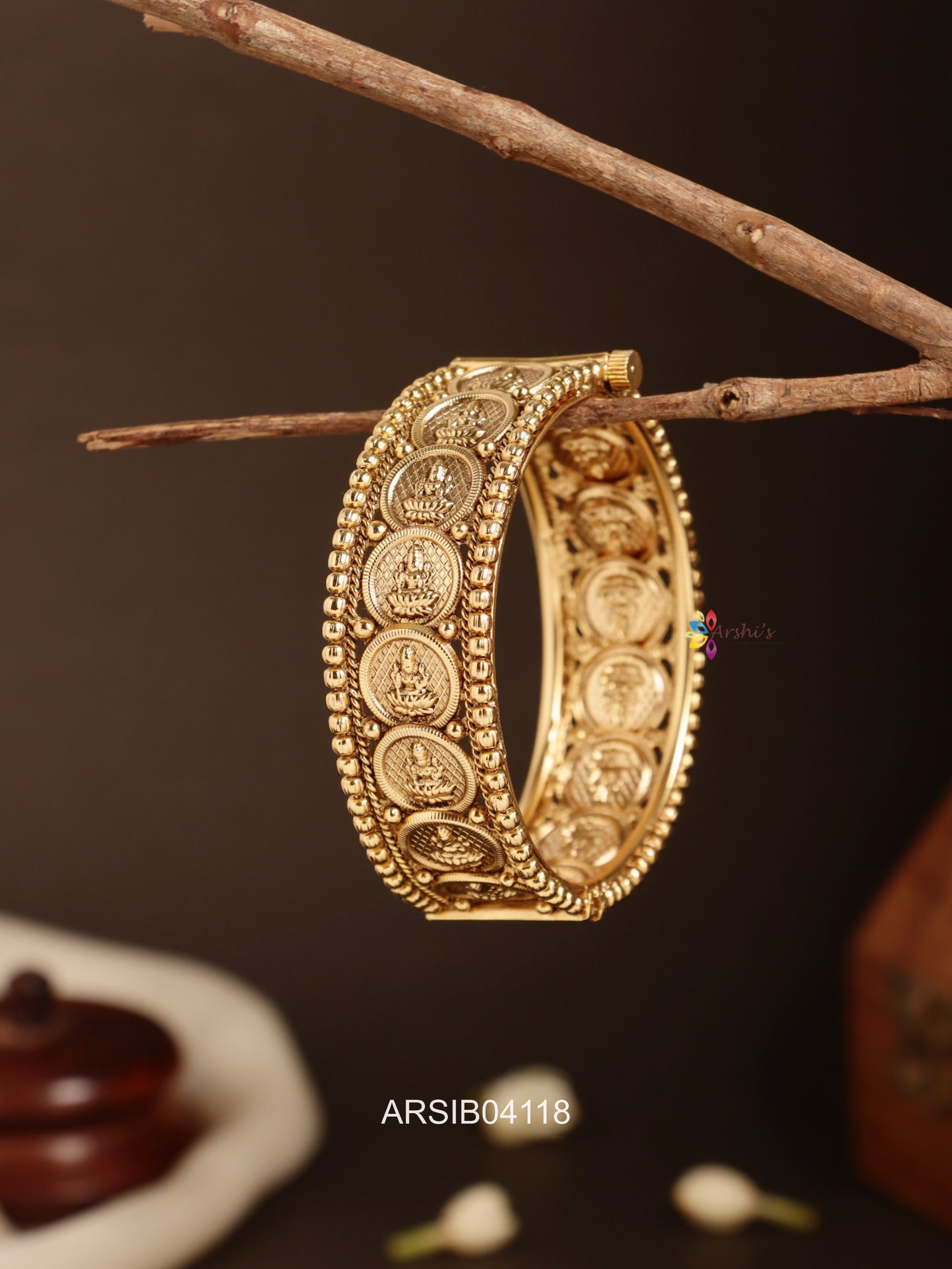 Lakshmi Coin Kada Bangle