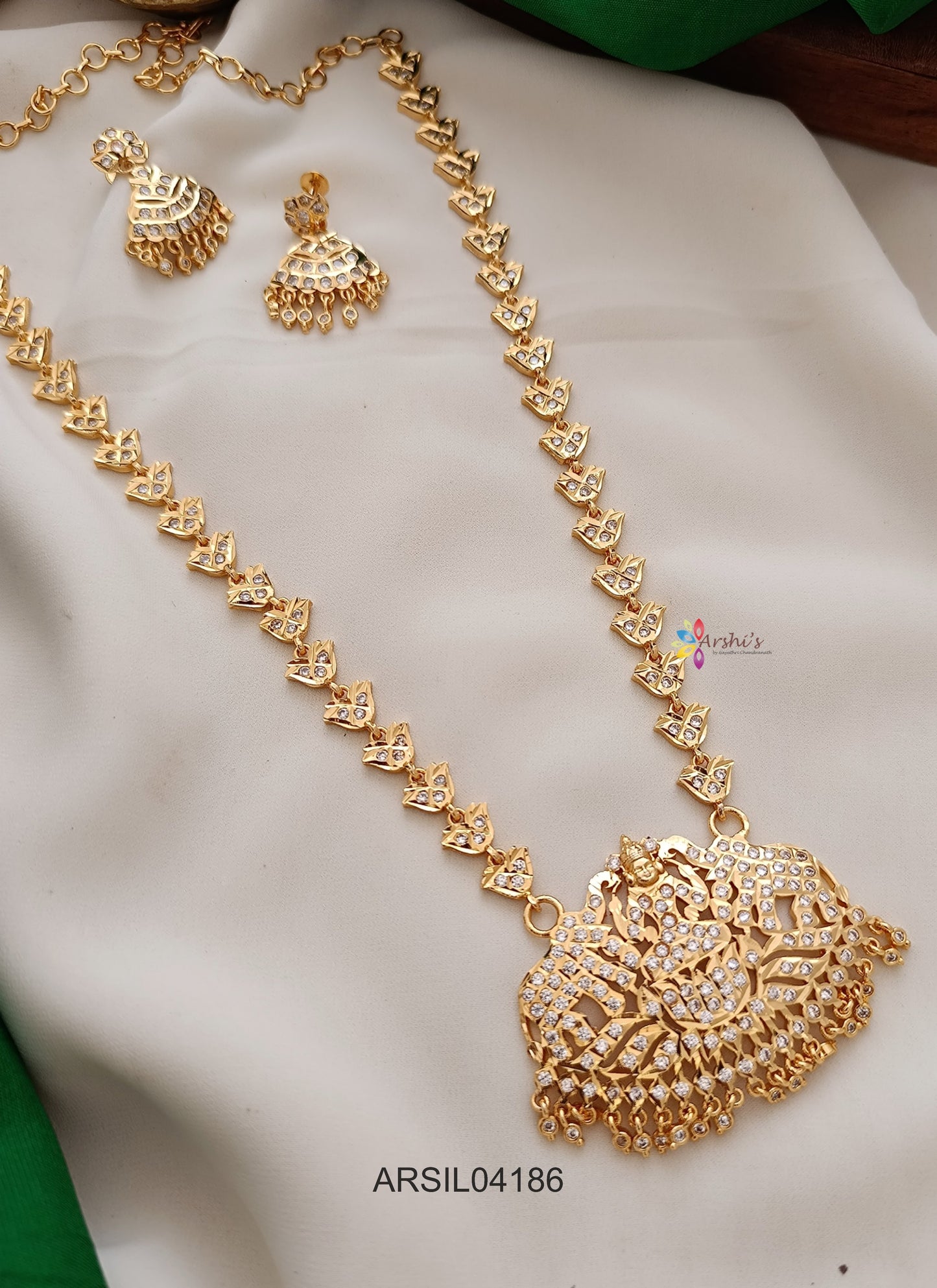 Vintage Lakshmi Elephant Long Haram