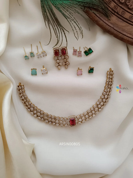 Elegant Stone Changeable Necklace