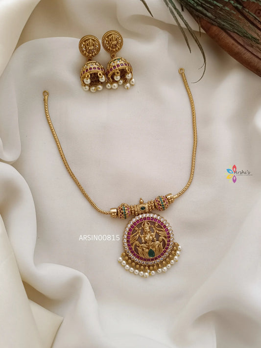 Stunning Lakshmi Pendant Necklace