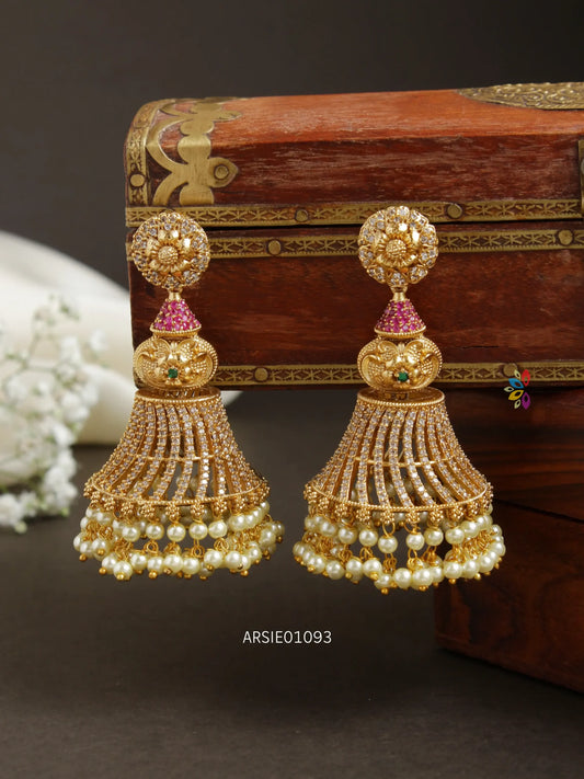 Trendy and Classic AD Stone Jhumka