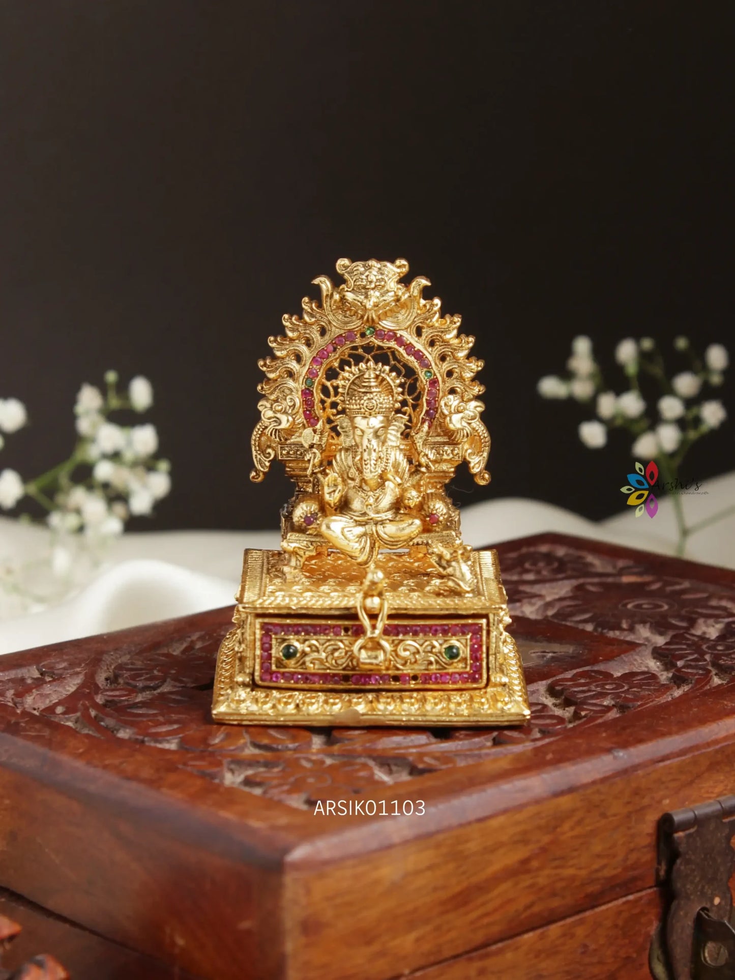Goddess Ganesha Kumkum Box