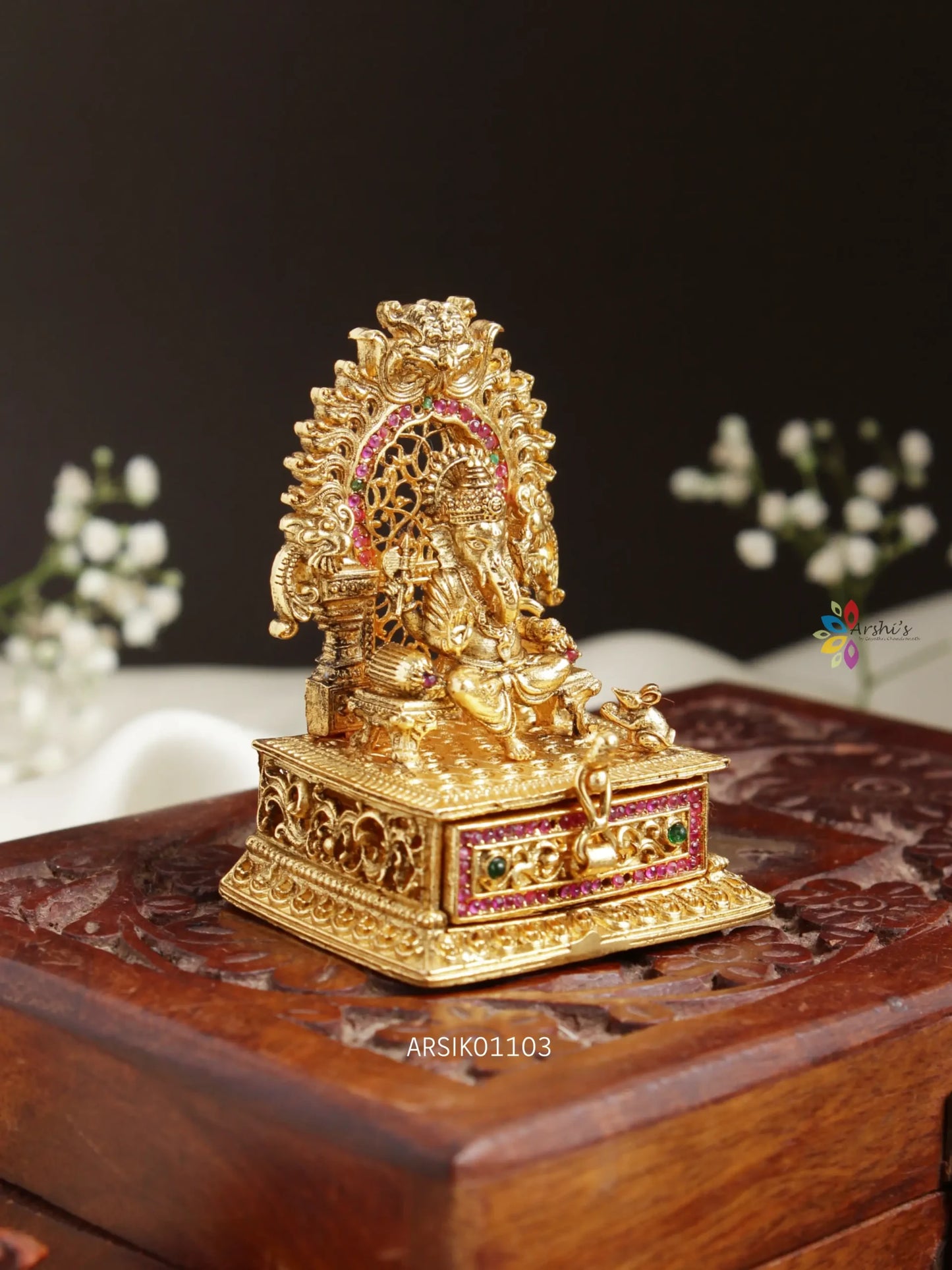 Goddess Ganesha Kumkum Box