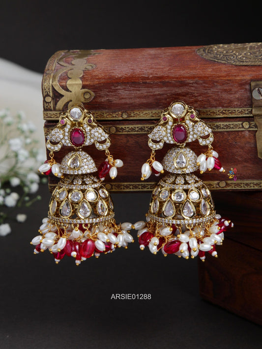 Victorian Rice Pearl Jhumka