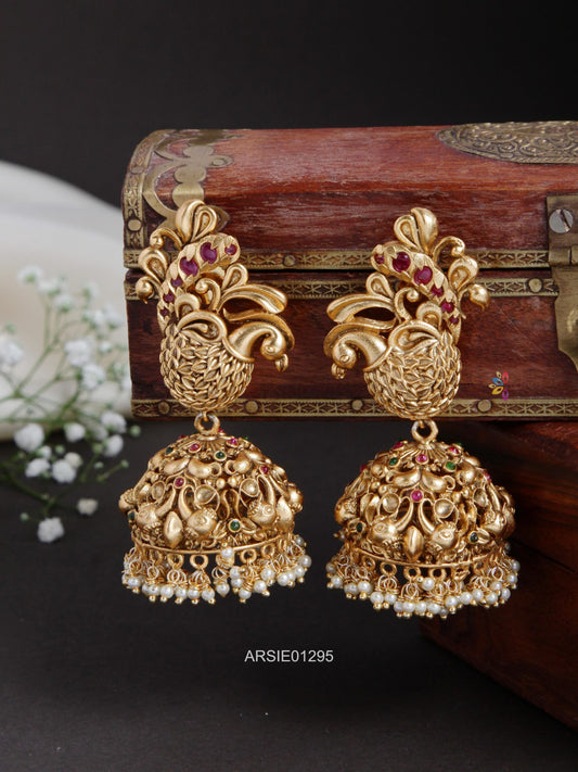 Grand Peacock Design Jhumka