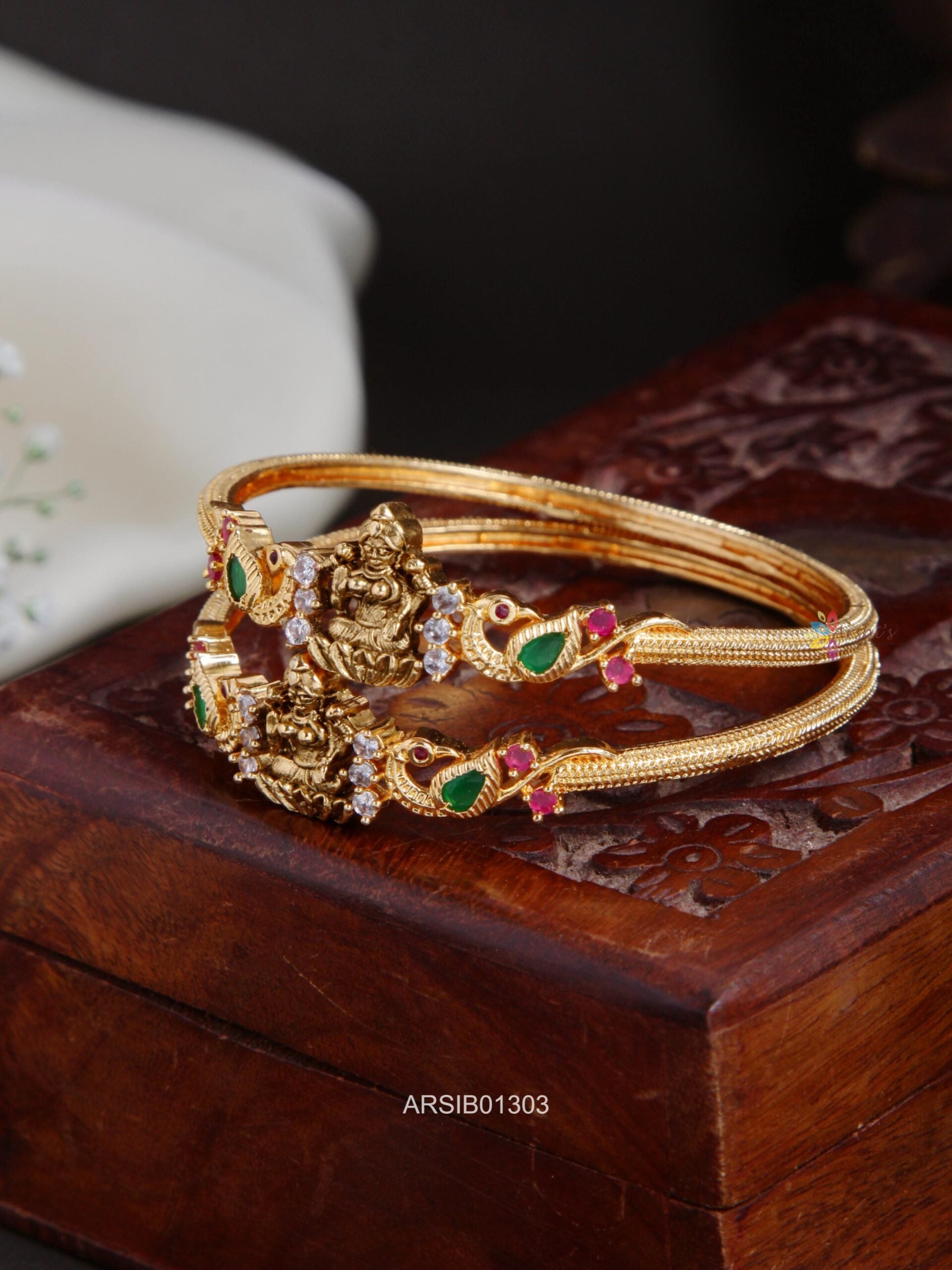 Temple Kada Bangles – Arshis