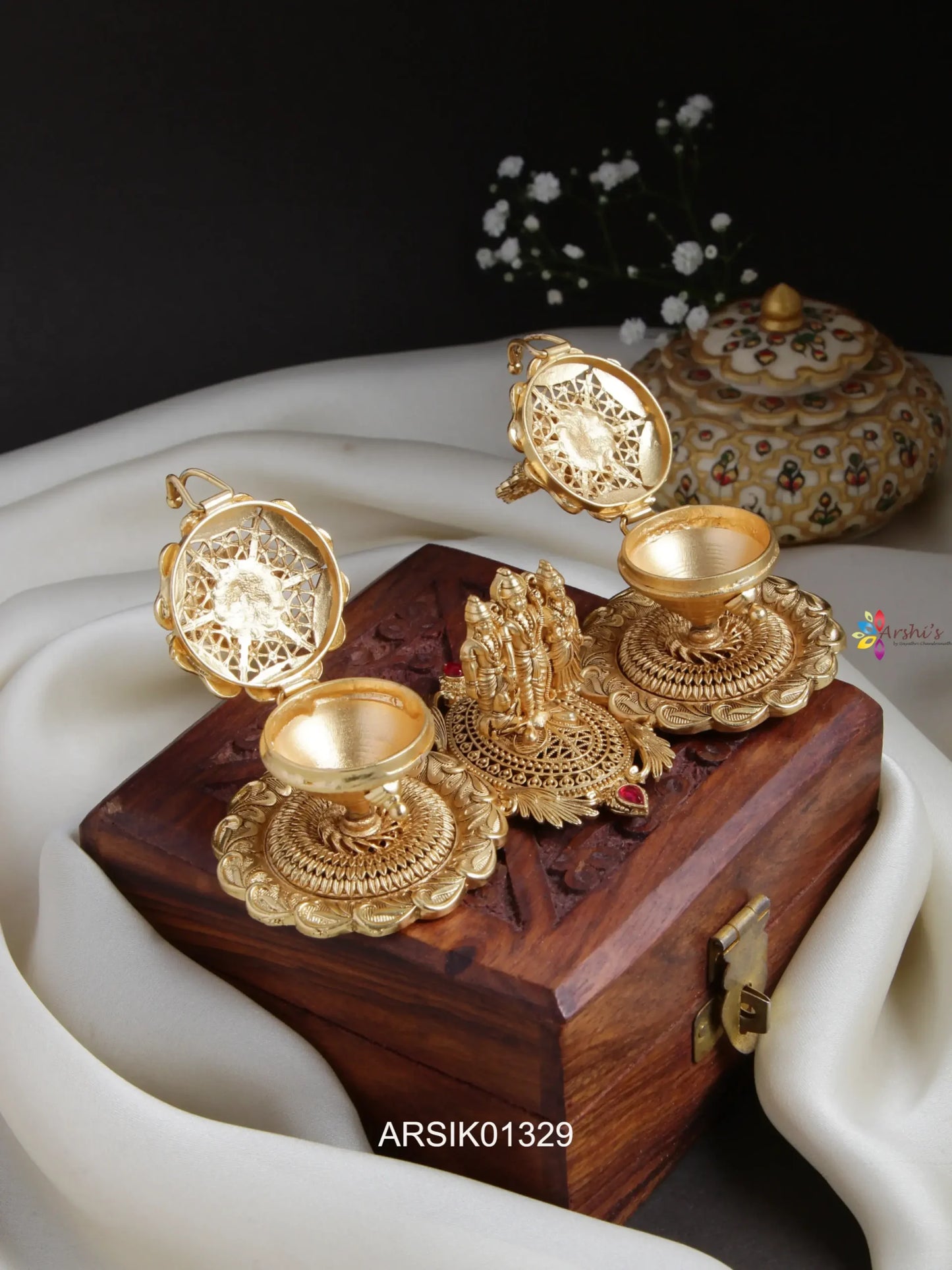 Seetha Rama Design Kumkum Box