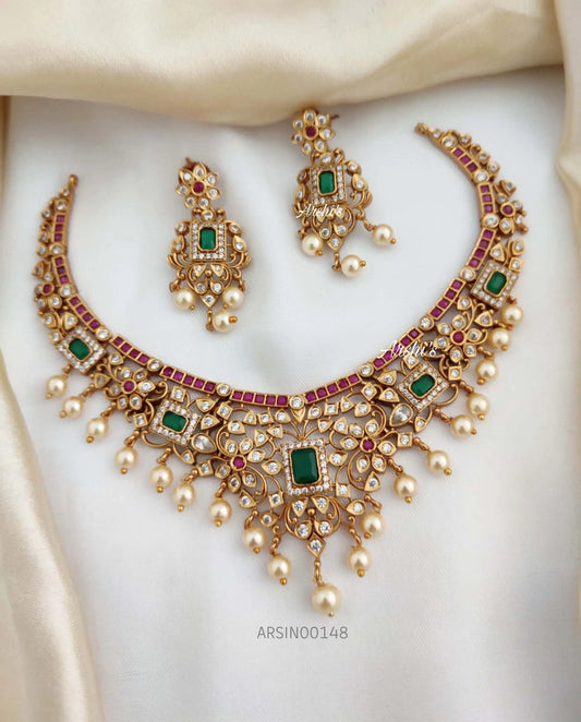 Premium Quality Matte AD Necklace