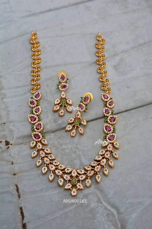 Trendy Diamond alike Necklace