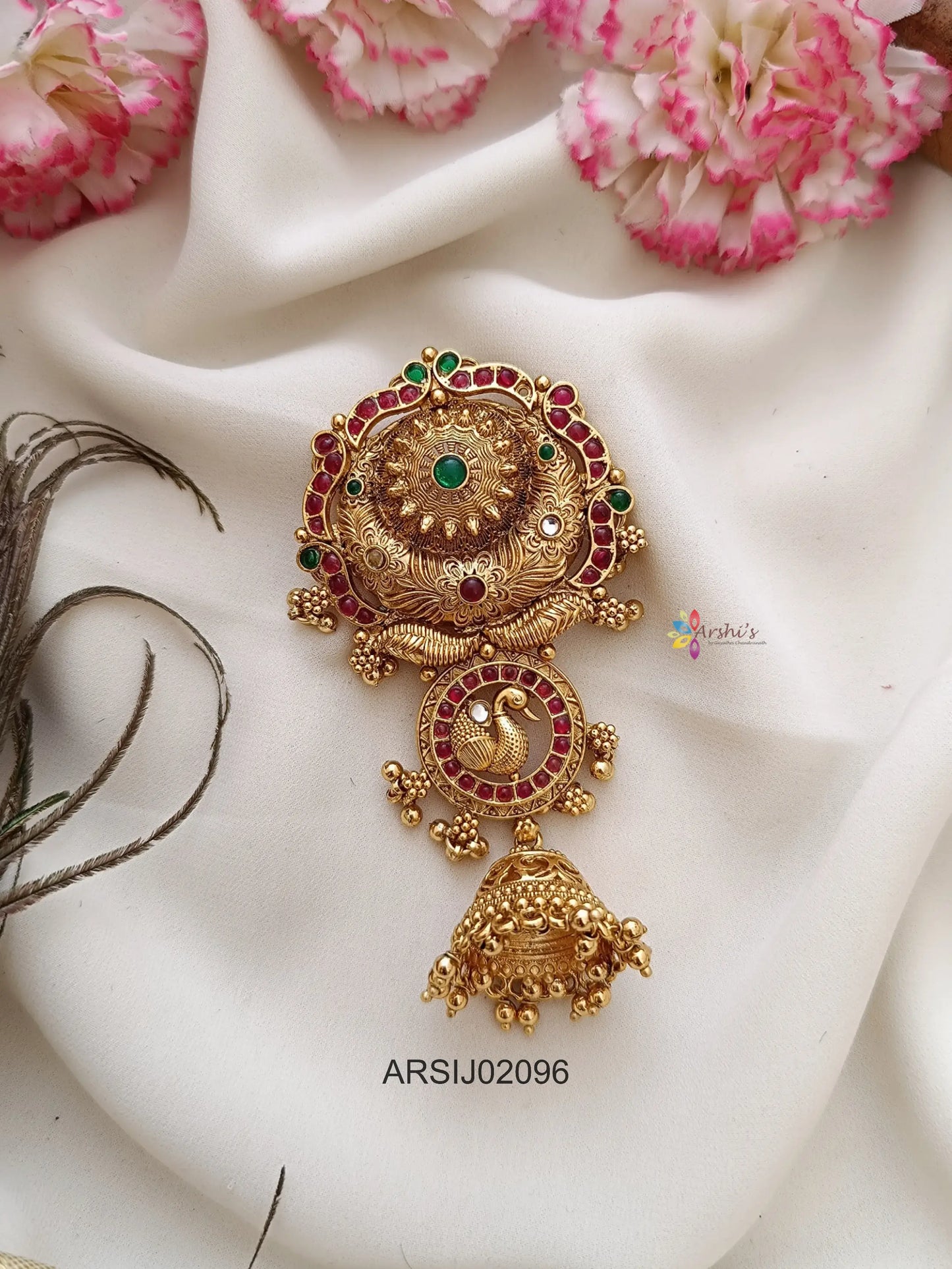 Three Layer Kemp Hair Brooch