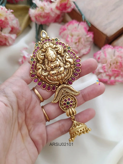 Temple Jhumka Hair Brooch