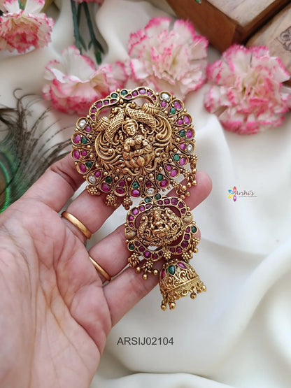 Temple with Jhumka Hair Brooch