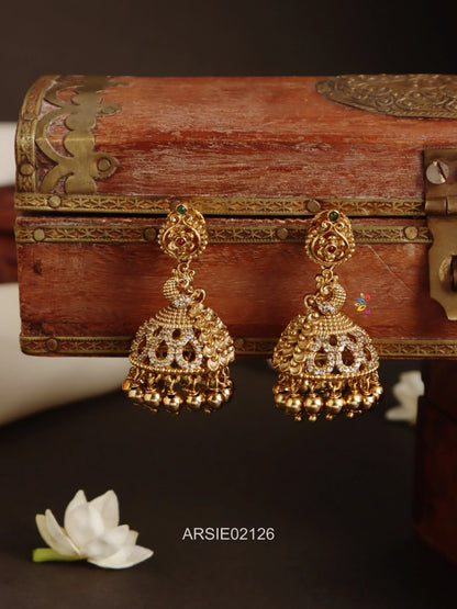 Peacock Design Jhumka
